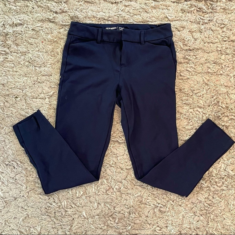 Old Navy Pixie Office Pants Navy Blue